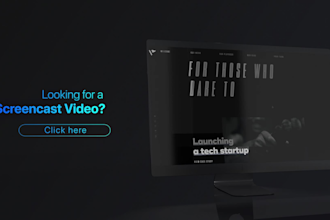 create 4k screencast tutorial or explainer video for website, app with voiceover
