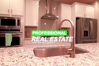 do real estate promo video editing in 24 hrs