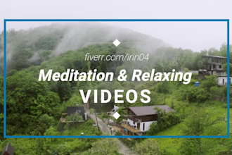 create 20 meditation relaxing nature video for youtube