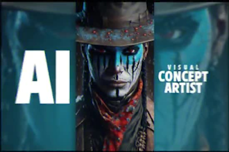 design visual concept ai art images video with midjourney