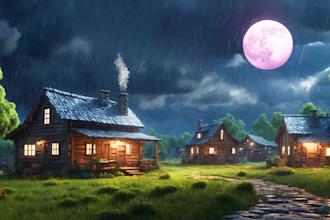 create original monetizable rain meditation music video
