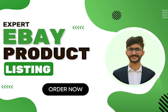 do ebay SEO listing, ebay product listing, ebay listing, ebay lister