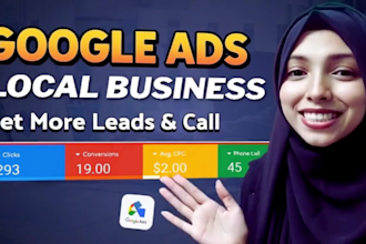 manage and setup google ads ppc campaigns for local businesses in 24hours in usa