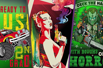 do custom t shirt design and artwork graphic design