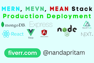 production deployment of mern, mevn, mean websites