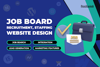 job board website, recruitment website, job portal listing website, staffing web