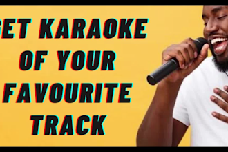 create karaoke  track by removing vocals from the song