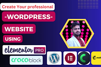 create or redesign wordpress website using elementor pro and crocoblock