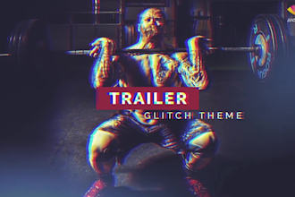 create cinematic glitch intro trailer teaser promo video