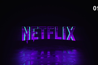 create 4 neon animated logo intro video and outro for youtube