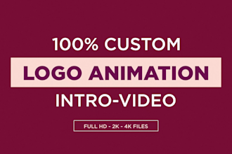 create a dynamic custom logo animation intro