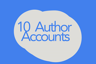 give 10 author accounts logins publish unlimited guestposts or SEO backlinks