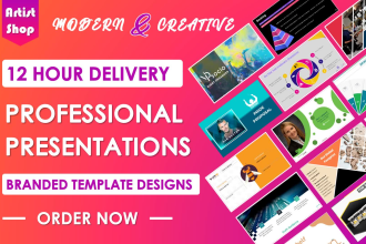 create a professional powerpoint presentation or powerpoint template design