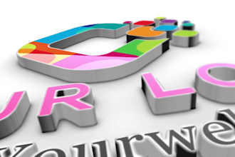 create 3d logo animation intro video