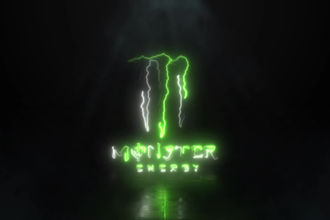 create fast neon logo intro