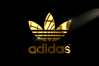 create a custom gold shiny logo anmation intro