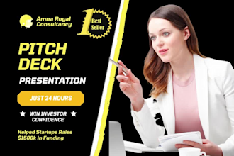 design real estate, saas, tech investor pitch deck for your startup