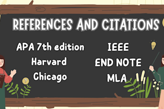 fix references and citations in apa 7, chicago, harvard, mla, style