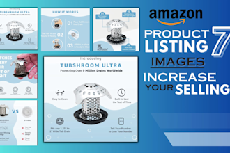 design amazon product infographic and product listing images