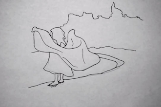 2d line art animation 2d traditional frame by frame animated loop video