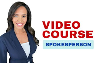 be your video course presenter