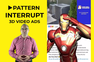 create a pattern interrupt 3d video ad