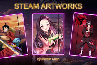 create premium animated steam artwork and animated profile showcase