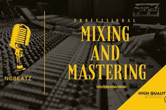 professional mix and master for your song