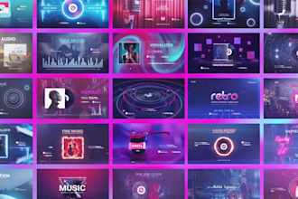 create an aesthetic audio visualizer and music video