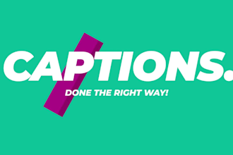 add high end captions or subtitles to your video
