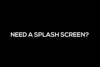 create an animated splash screen for android, IOS, and websites in lottie or GIF