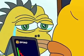 2d crypto memecoin video, meme art, digital artwork, 2d animation, gifs banners