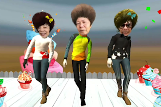 make funny happy birthday video