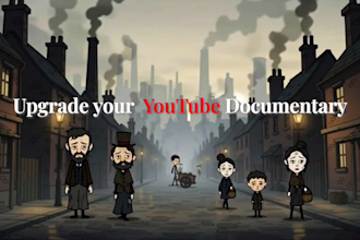 do 2d character animation for your true crime or history documentary