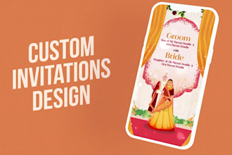 design indian wedding invitation video and wedding card