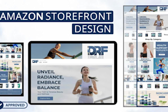 layout amazon storefront design, amazon storefront