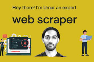 do web scraping, data extraction from any website using python to excel, and CSV