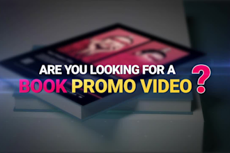 create an amazing book promo, ebook, magazine, and cinematic trailer video