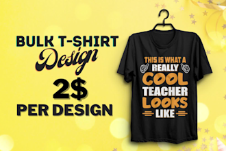 do bulk t shirt design bundle