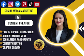 do your social media manager and social media marketing content creator design