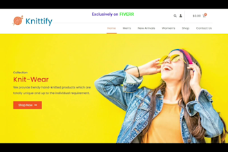 design fashion website, shopify clothing store
