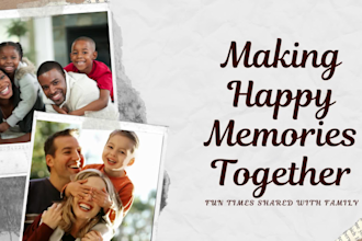 create photo slideshow video, birthday memorial tribute or wedding montage