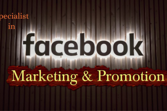 do organic facebook marketing, promotion and advertising to bring USA traffic