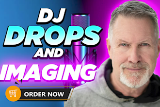 record awesome cool male dj drops dj tags and dj intros fast