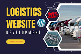 build logistics website, freight, truck dispatch, shipping with tracking system