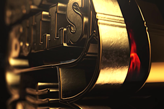 create 3d logo reveal animation cinematic effect video