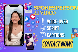 create realistic ai spokesperson videos in native english