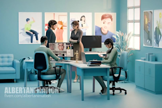 create professional 3d realistic animated explainer video