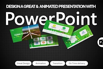 design great animated powerpoint présentation or video