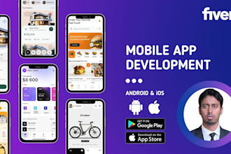 develop modern android and IOS mobile apps with stunning UI